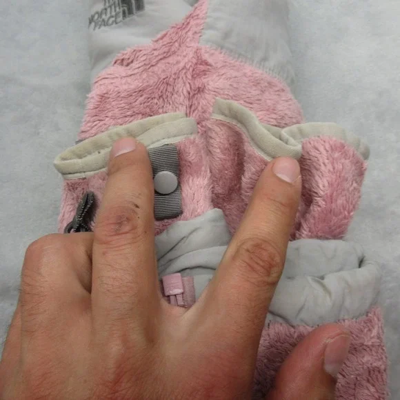 The North Face Jacket Youth XL Pink Interchange Fuzzy Fleece Full Zip Outdoor - Picture 7 of 16